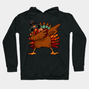 Dabbing Turkey Shirt Funny Thanksgiving Turkey Costume Shirt 2 Hoodie